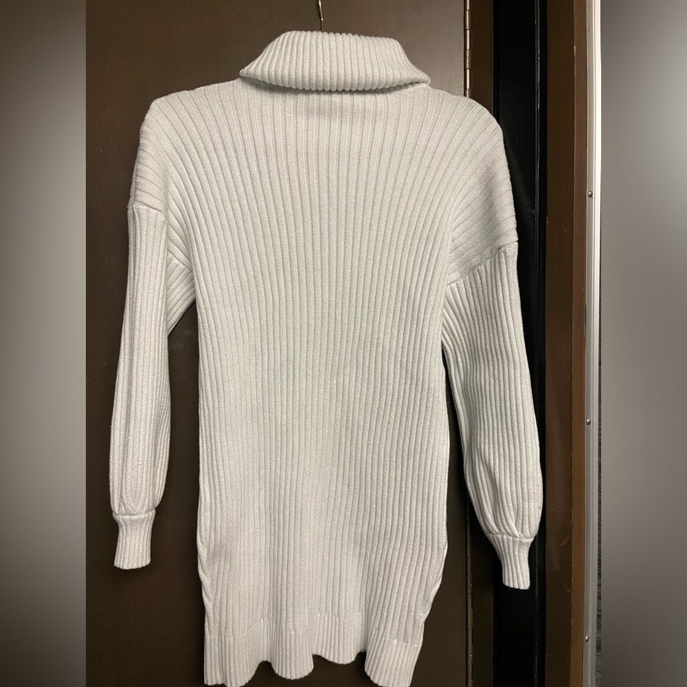 Sweater Dress, White, Small